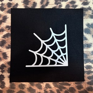 Spiderweb Punk Patches - Spider Web Patch - Goth patches - Gothic Occult Witchy Cloth Patches - Punk Patches for Jackets Vests and Pants
