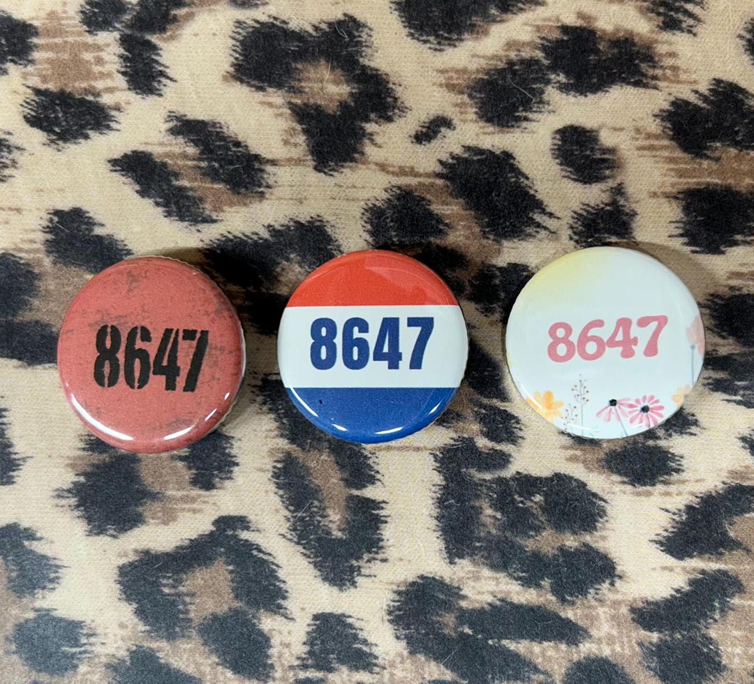 8647 Pin - Anti Trump Punk Pins - FDT Anti-trump Button - Leftist Pins ...