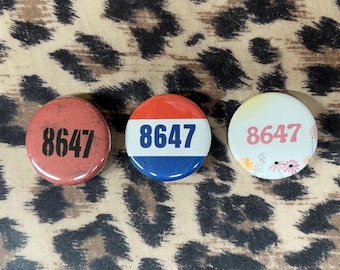8647 Pin - Anti Trump Punk Pins - FDT Anti-Trump Button - Leftist Pins Liberal Pins - Protest Activism Punk Buttons Punk Pins Pinback Badges
