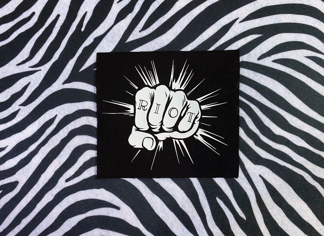 Riot Patch - Crust Punk Patches - Anarchy Patch - Cloth Punk Patches ...