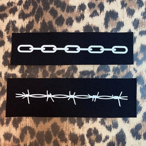 Barbed Wire Patch - Punk Chain Patch - Punk Patches - Patches for Jackets Punk - Crust Punk Patches - Patches for Crust Pants, Battle Vest