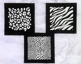 Animal Print Patch - Punk Patches - Leopard Print Patch - Zebra Stripe Patch - Snake Skin Patch - Crust Punk Patches for Pants, Jackets