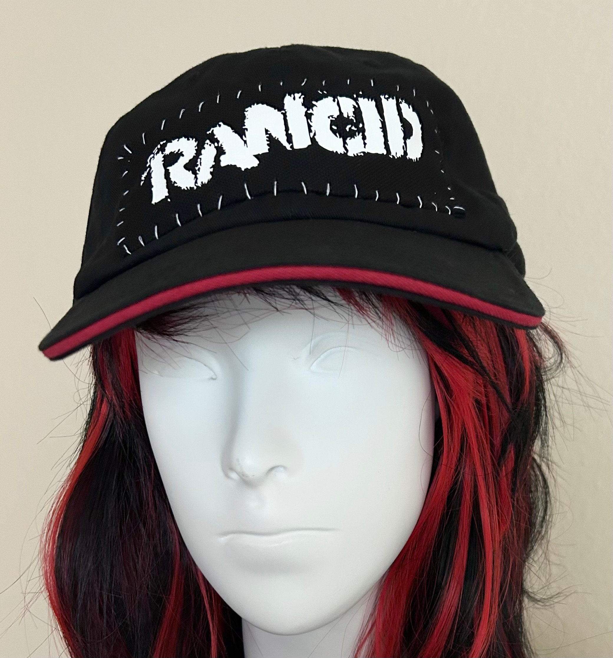 Custom Punk Band Patch Hat - Black Punk Hat With Patch, Crust Punk Hat ...