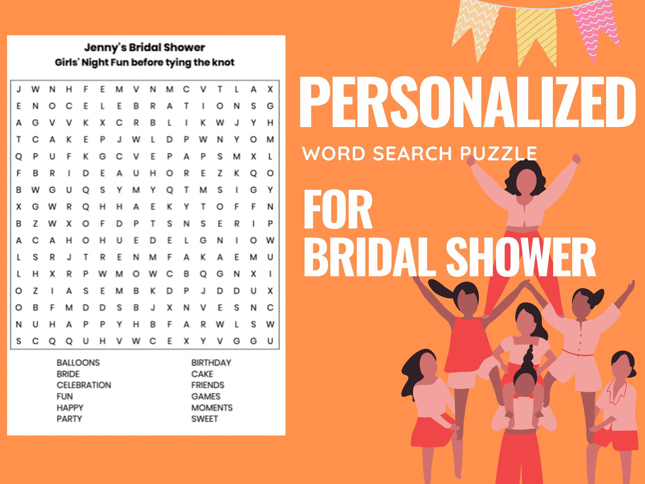 Custom Word Search Puzzles Printable PDF Customized Etsy Australia