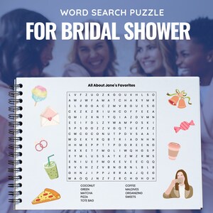 Custom Word Search Puzzles Printable PDF Customized - Etsy