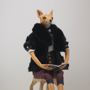 handmade collectible doll Prince&#39;s fox