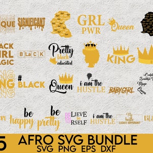 Afro Svg Bundle, Afro Girl Svg, Afro Man Svg, Afro Lady Svg, Afro Queen Svg, Black Women Svg, Black Girl Svg,African American Svg, Afro King