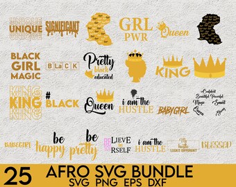 Afro Svg Bundle, Afro Girl Svg, Afro Man Svg, Afro Lady Svg, Afro Queen Svg, Black Women Svg, Black Girl Svg,African American Svg, Afro King