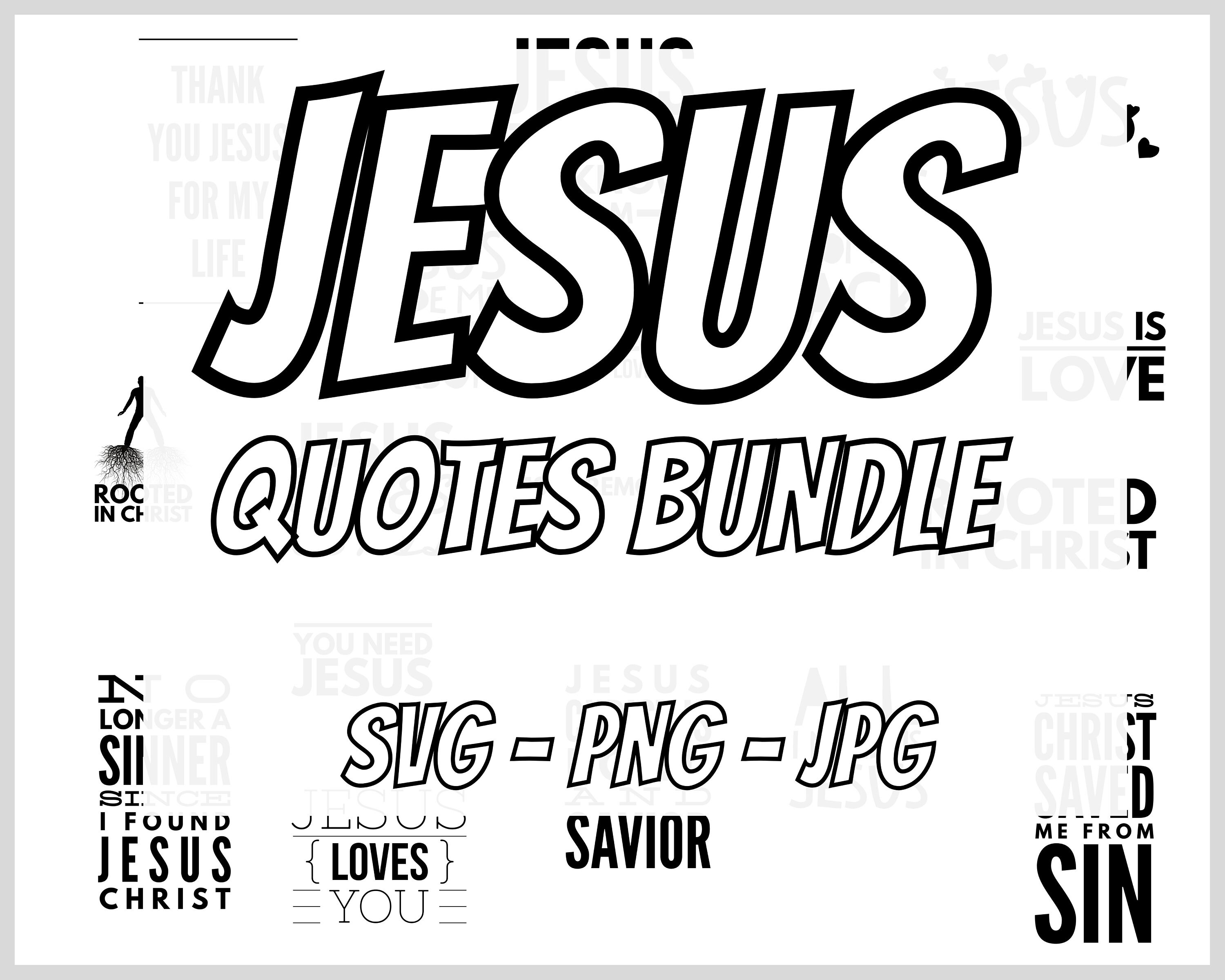JESUS CHRIST Svg Bundle, Christian Content Svg Bundle, Religion