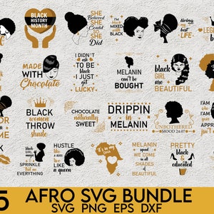Afro Svg Bundle, Afro Girl Svg, Afro Man Svg, Afro Lady Svg, Afro Queen Svg, Black Women Svg, Black Girl Svg,African American Svg, Afro King