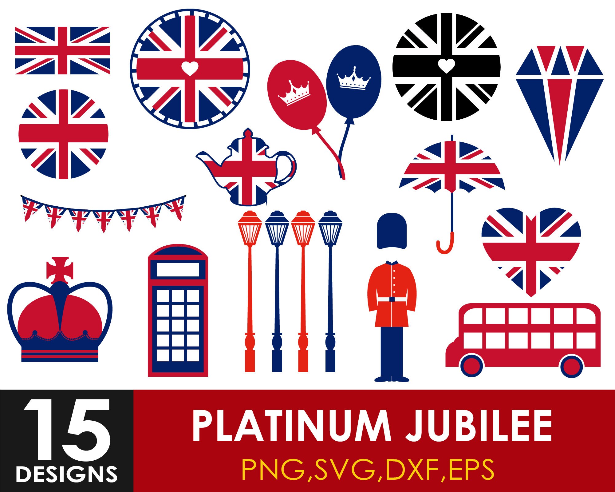 Platinum Jubilee Svg Bundle, Queens Jubilee Svg, Queen Svg, Royal