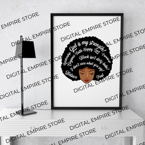 Afro Woman SVG Afro Girl Svg Afro Queen Svg Afro Lady - Etsy