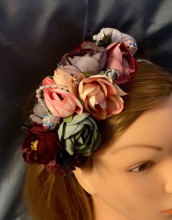 Gorgeous Medley - Handmade Couture Flower Headband - Etsy