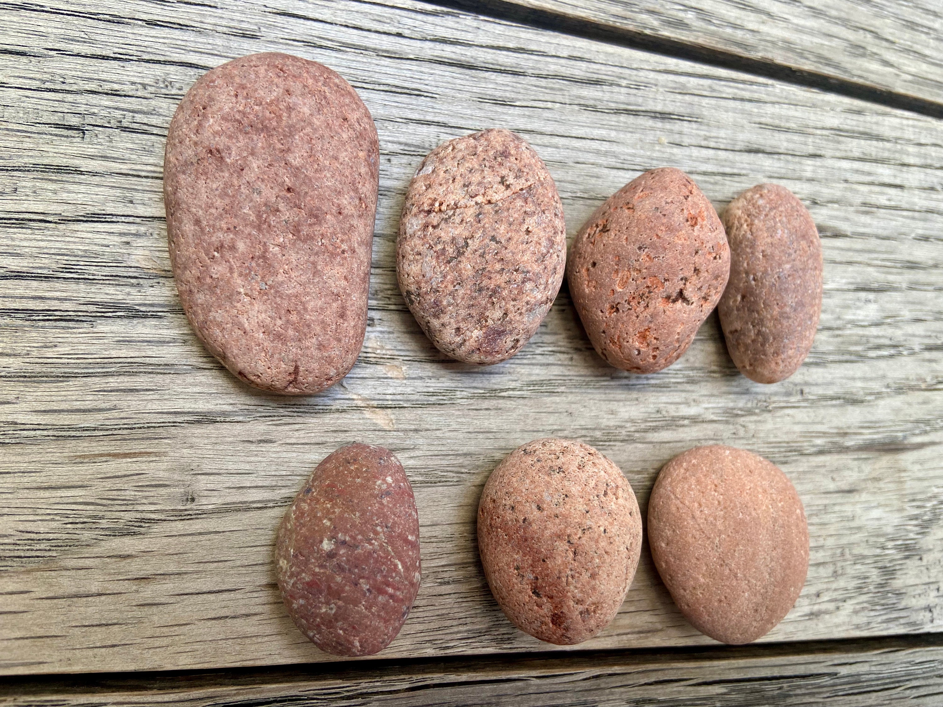 Beach Stones I Pacific Ocean Rocks I Set of 7 Coral Stones I Etsy