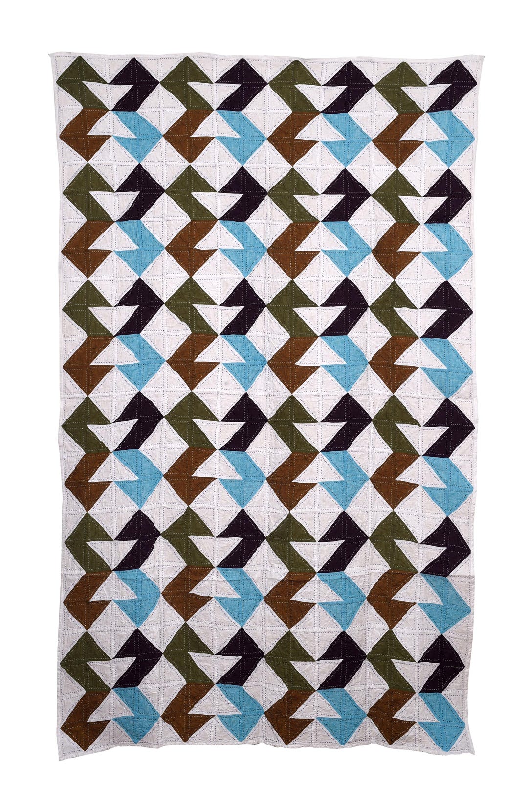 Upcycled Linen Patchwork Quilt | Handmade Sustainable Throw Blanket - Etsy