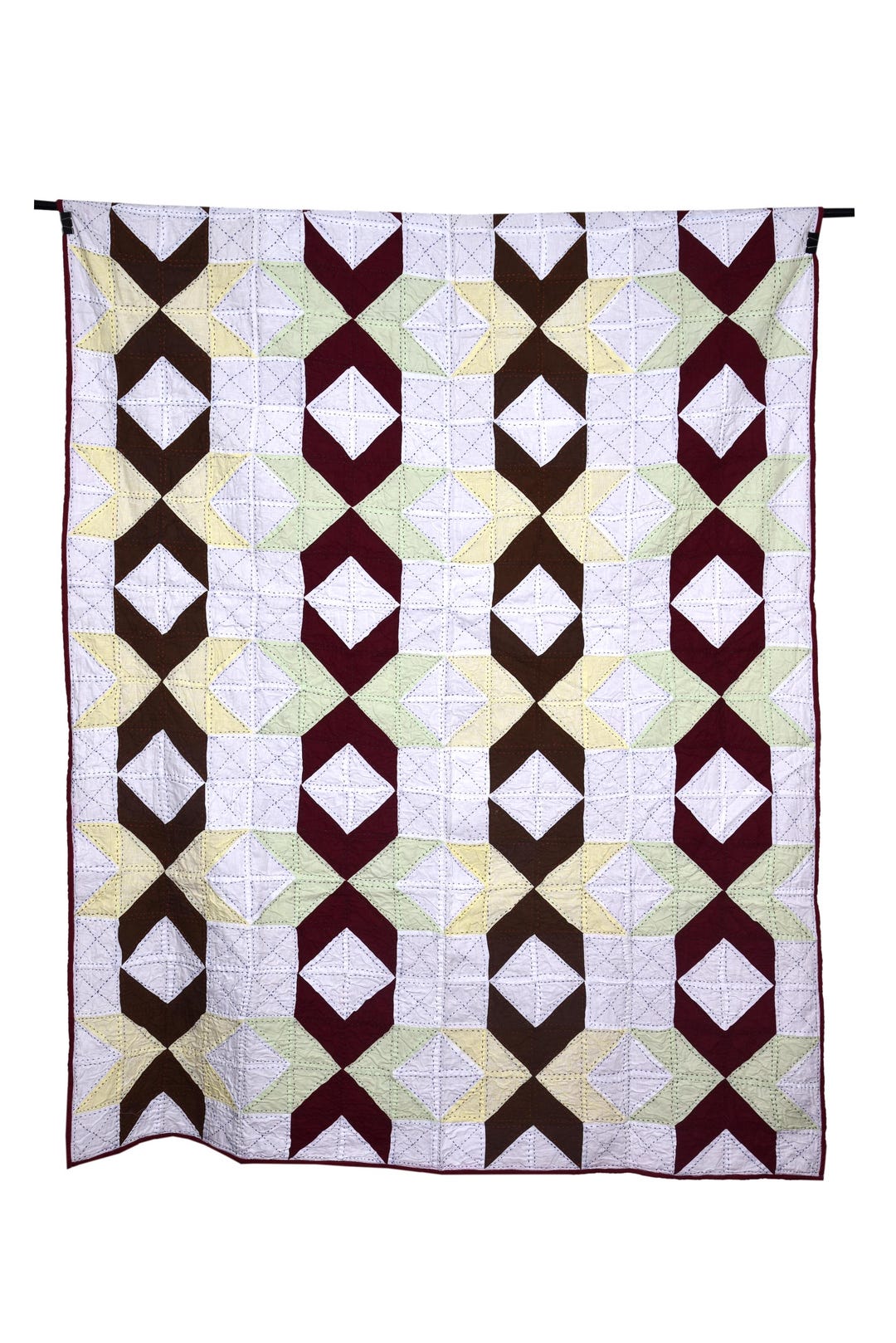 Upcycled Linen Patchwork Quilt | Handmade Sustainable Throw Blanket - Etsy