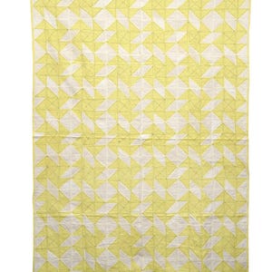 Upcycled Linen Patchwork Quilt | Handmade Sustainable Throw Blanket