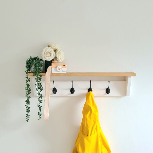 White Coat Rack Etsy UK