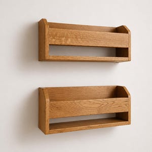 Handmade Wooden Wall Mounted Shoe Rack, Entryway Storage image 5