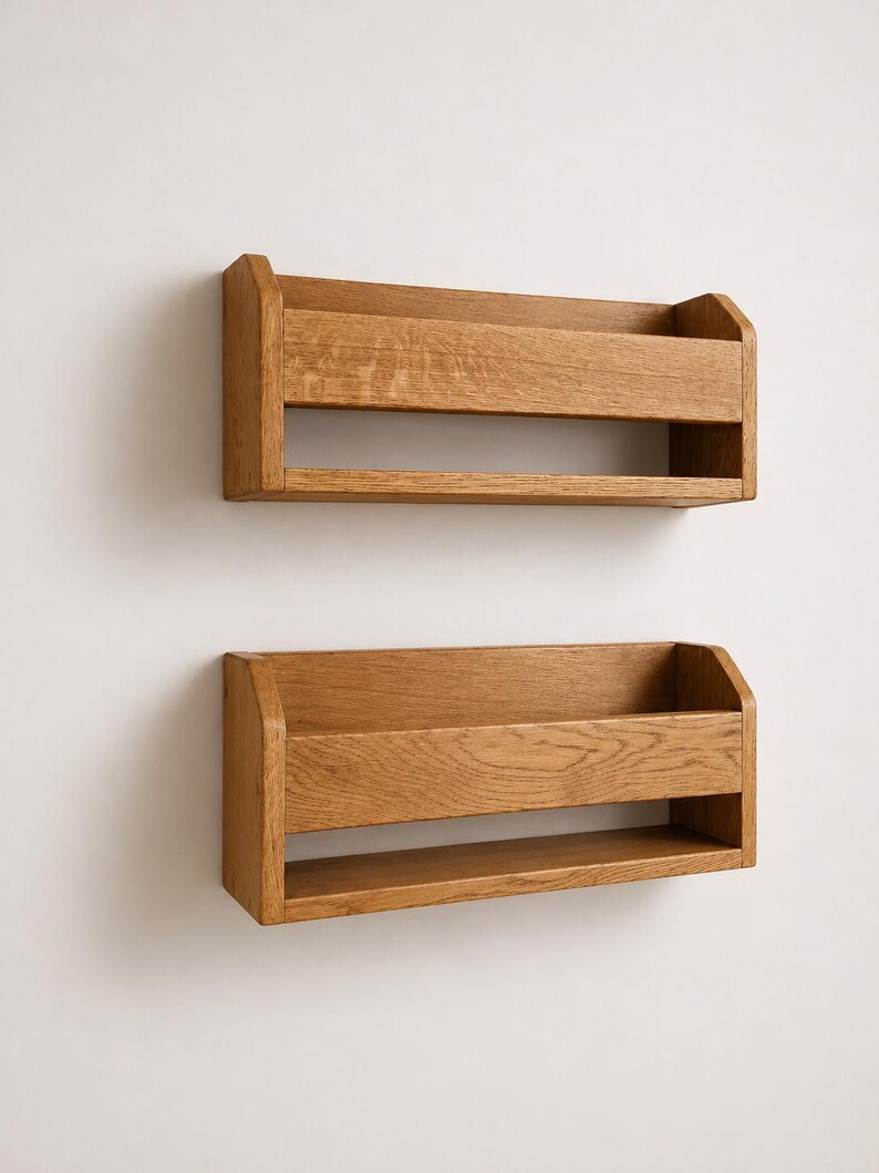 Handmade Wooden Wall Mounted Shoe Rack, Entryway Storage image 5