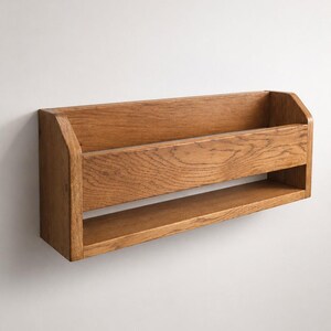 Handmade Wooden Wall Mounted Shoe Rack, Entryway Storage image 4