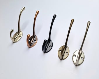 Coat Rack Replacement Hooks: Black, Silver, Bronze, Copper, Chrome