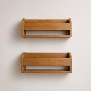 Handmade Wooden Wall Mounted Shoe Rack, Entryway Storage image 8