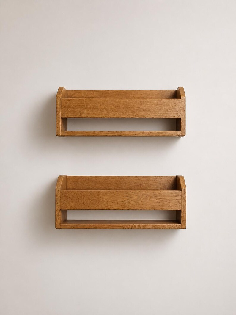 Handmade Wooden Wall Mounted Shoe Rack, Entryway Storage image 8