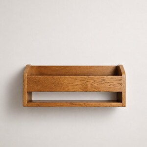 Handmade Wooden Wall Mounted Shoe Rack, Entryway Storage image 9