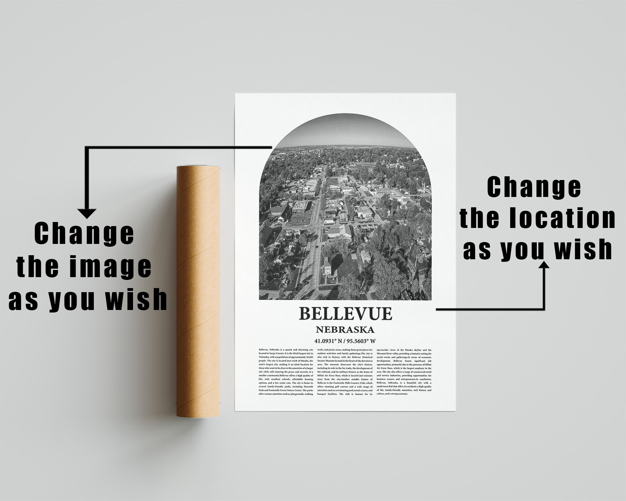 Bellevue City Poster Inspired Newspaper Bellevue City Print Etsy