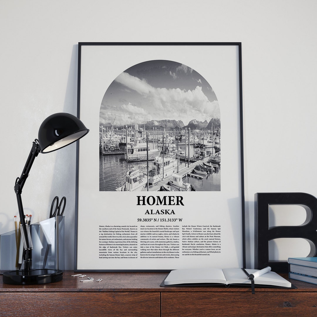 Homer City Poster Inspired Newspaper, Homer City Print, Photo, Artwork