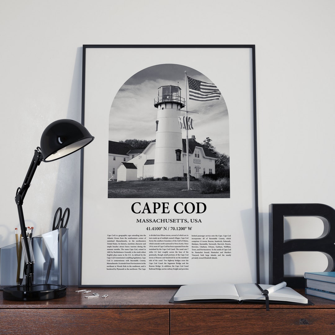 Cape Cod Poster Inspired Newspaper, Cape Cod Photo, Cape Cod Print