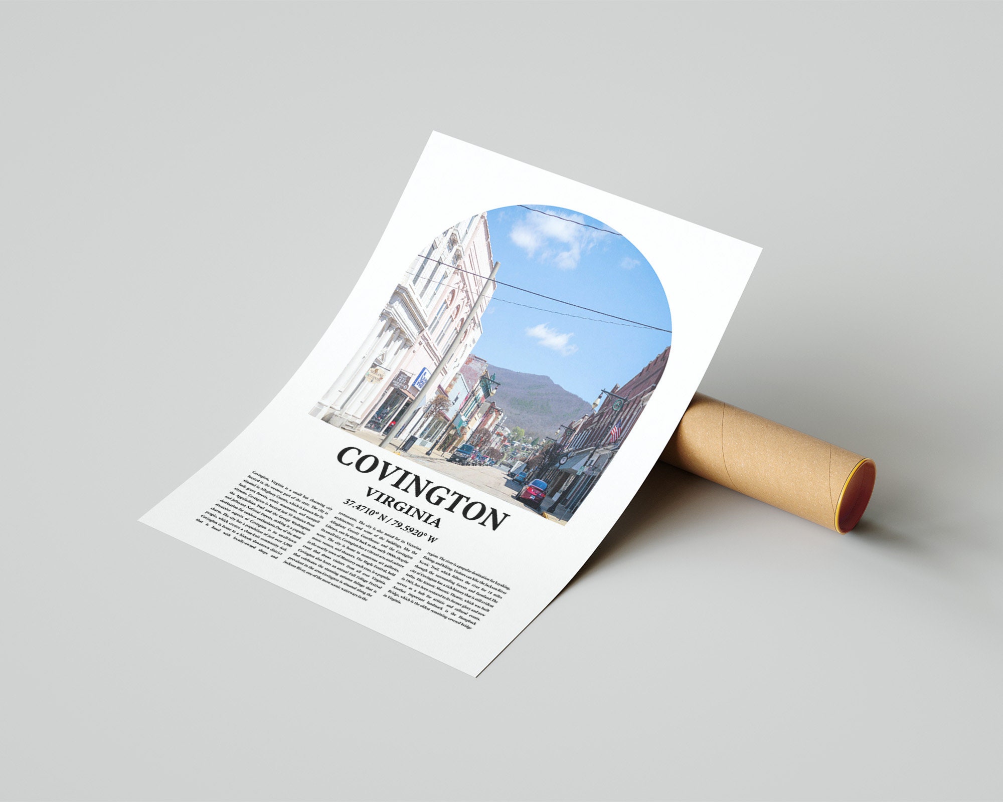 Covington City Poster Inspired Newspaper Covington City Etsy