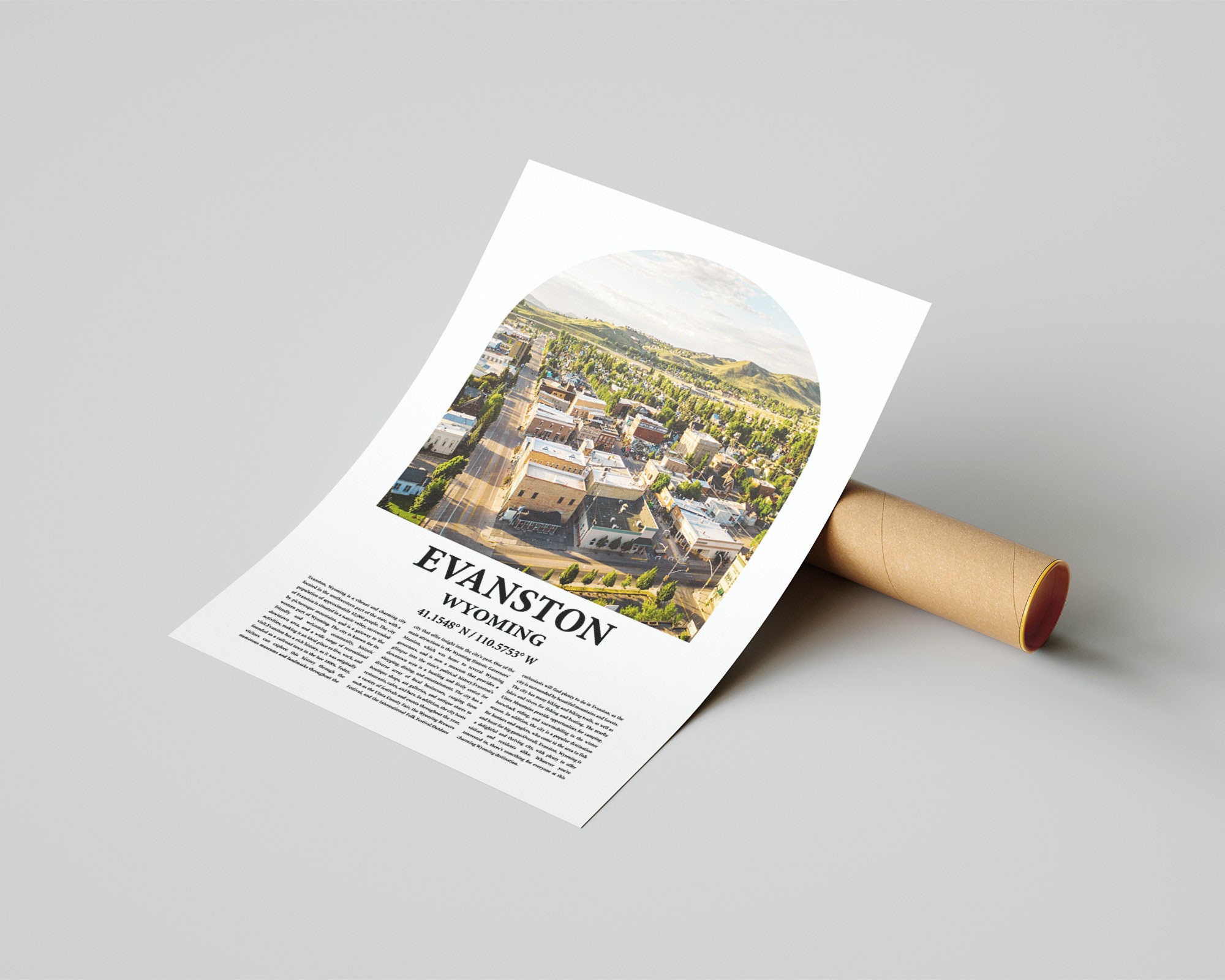 Evanston City Poster Inspired Newspaper, Evanston City Print, Photo