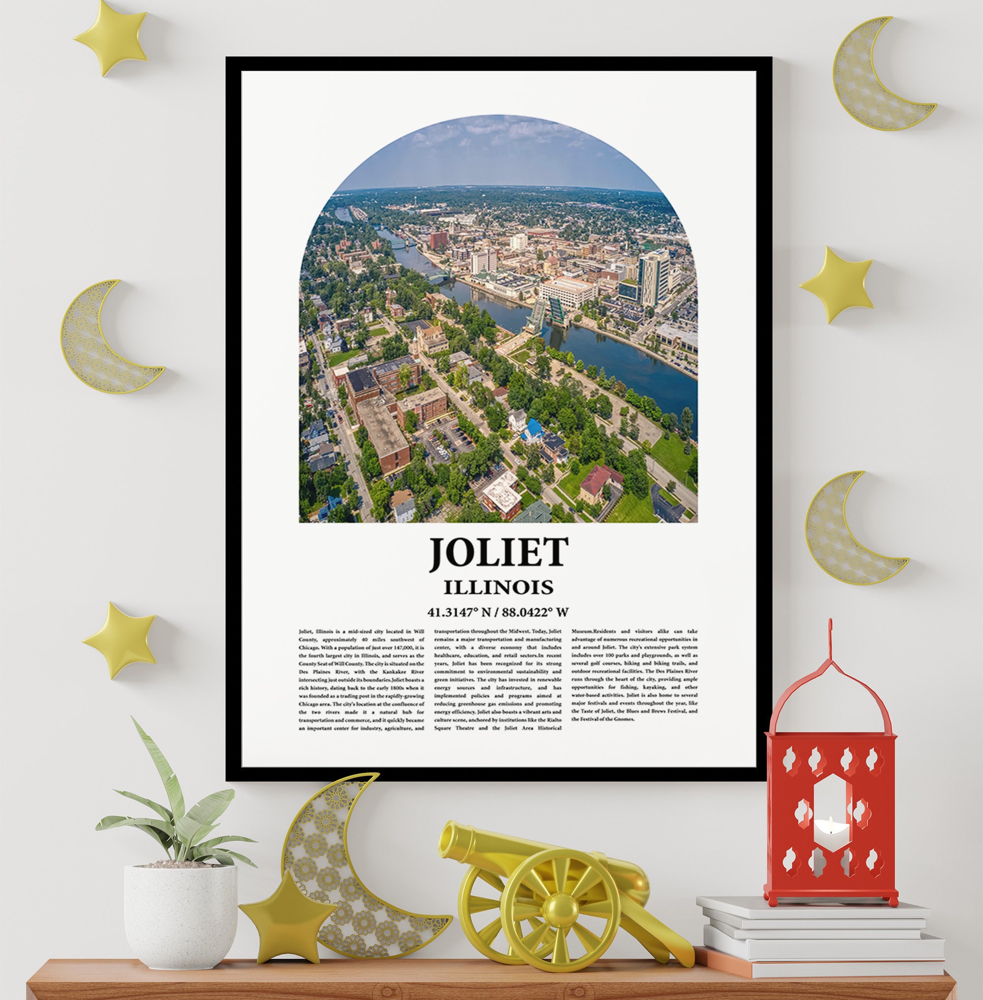 Joliet City Poster Inspired Newspaper Joliet City Print Etsy
