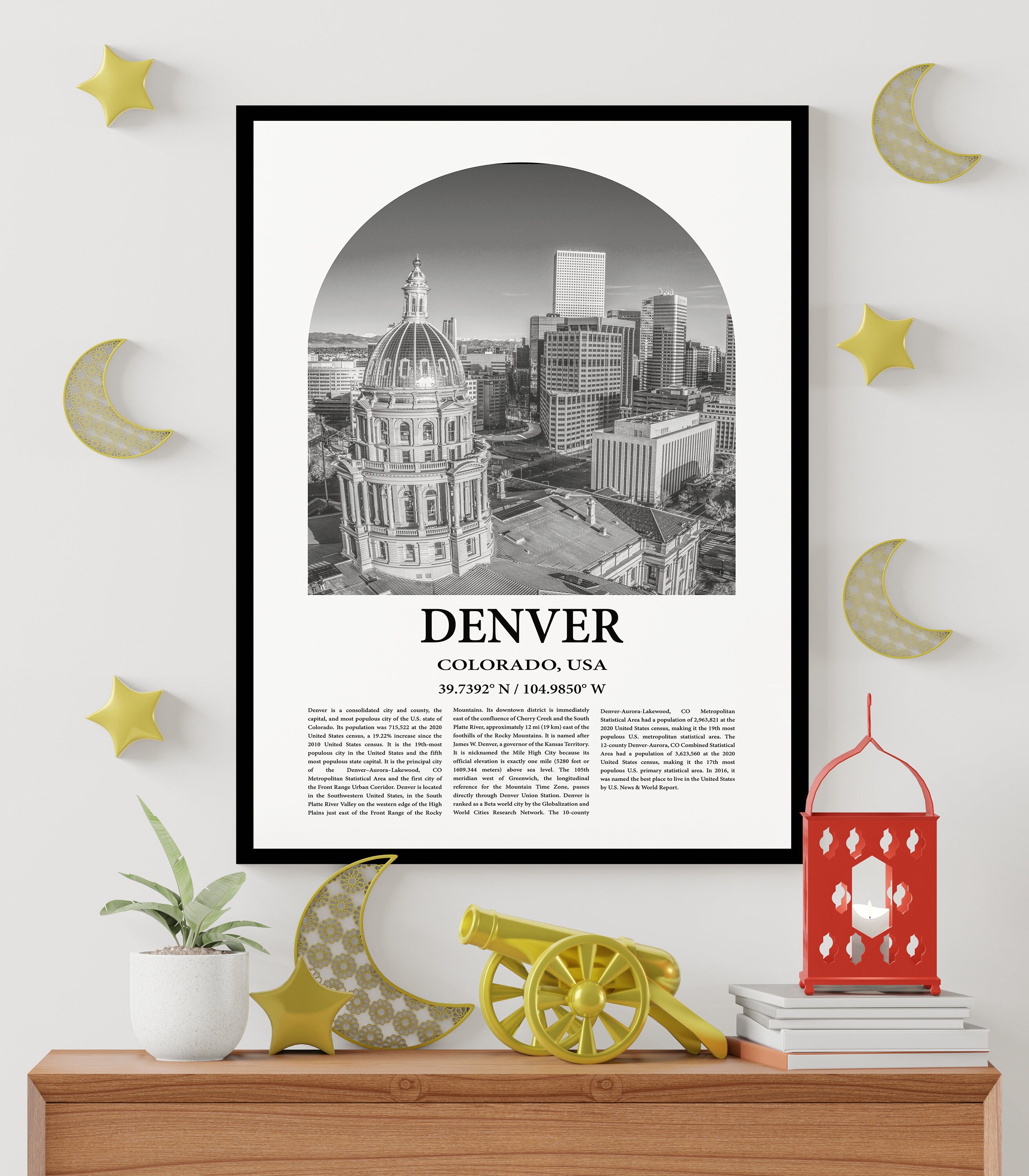 Denver Poster Inspired Newspaper, Denver Photo, Denver Print, Denver