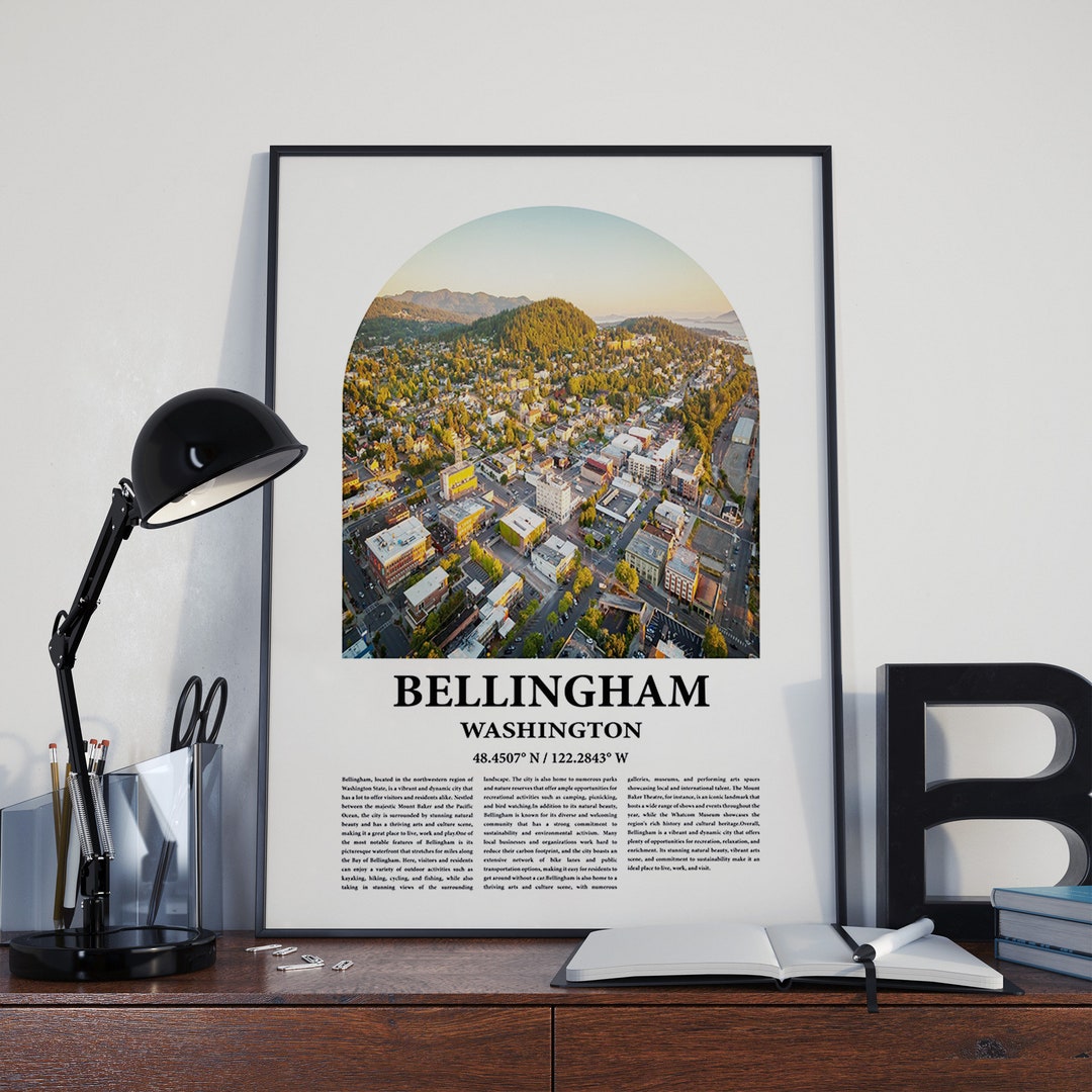 Bellingham Poster Inspired Newspaper Bellingham Print Photo Etsy