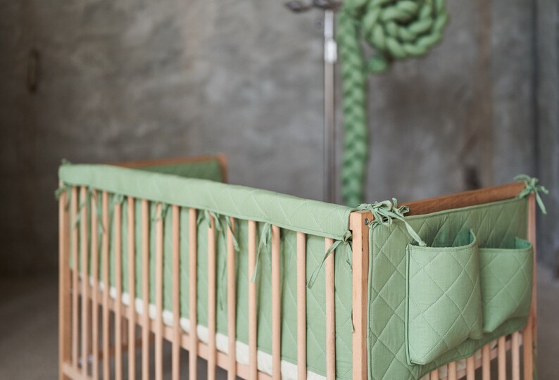 Baby Crib Rail Cover Protector Teething Padded Cot Cover Etsy