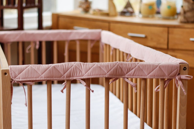 Baby Crib Teething Guard Padded Rail Cover Protector Set Etsy