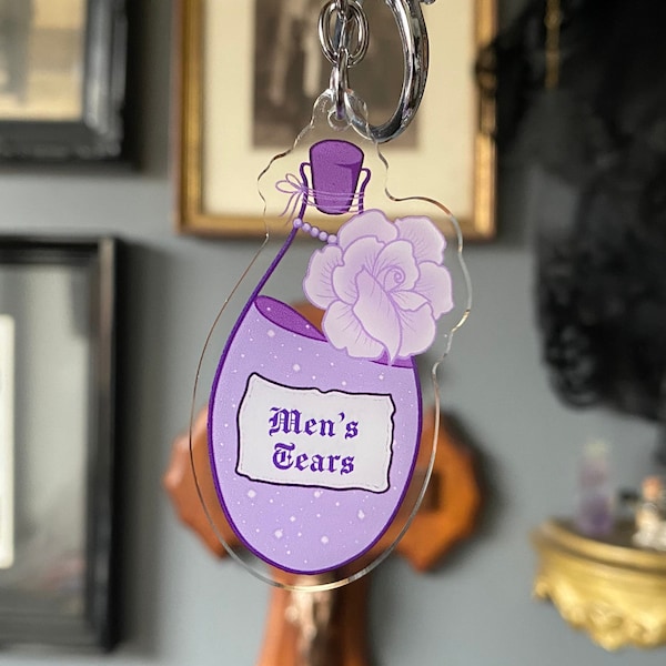 Witchy potion clear keychain