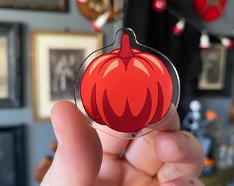 Pumpkin acrylic pin