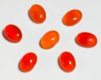 AAA+ Quality Natural Carnelian Oval Shape Cabochon Calibrated Wholesale Gemstones, All Sizes Available