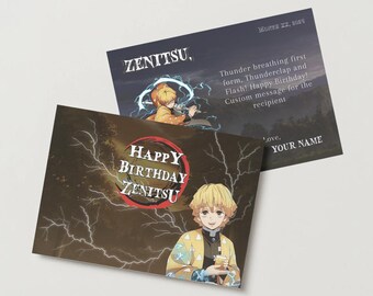 d.s - Zenitsu Birthday Card