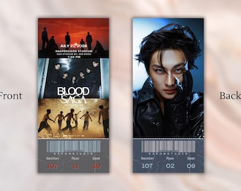 Enhypen "Blood Saga" Knife ver World Tour Ticket Momentos | Souvenir | Keepsake