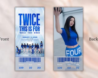 Twice This Is For World Tour Ticket Momentos | Souvenir | Keepsake