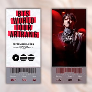 Arirang Bts Ticket - Etsy