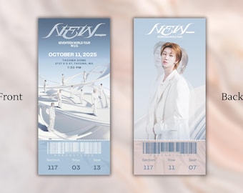 Seventeen "New_" World Tour Ticket Momentos | Souvenir | Keepsake