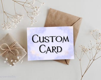 Custom Card Design, Personalized for Any Occasion