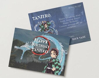 d.s - Tanjiro Birthday Card