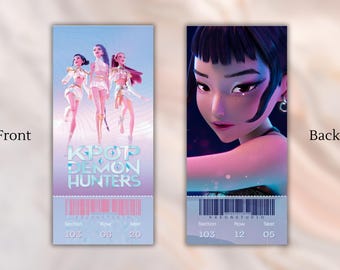 Kpop Demon Hunters Ticket | Ticket Momentos
